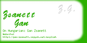 zsanett gan business card